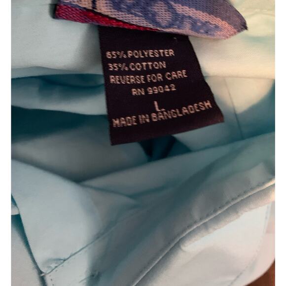 Las Olas Women's Large Shirt Embroidered Flip Flops Studded Detail Button Down - Picture 11 of 11